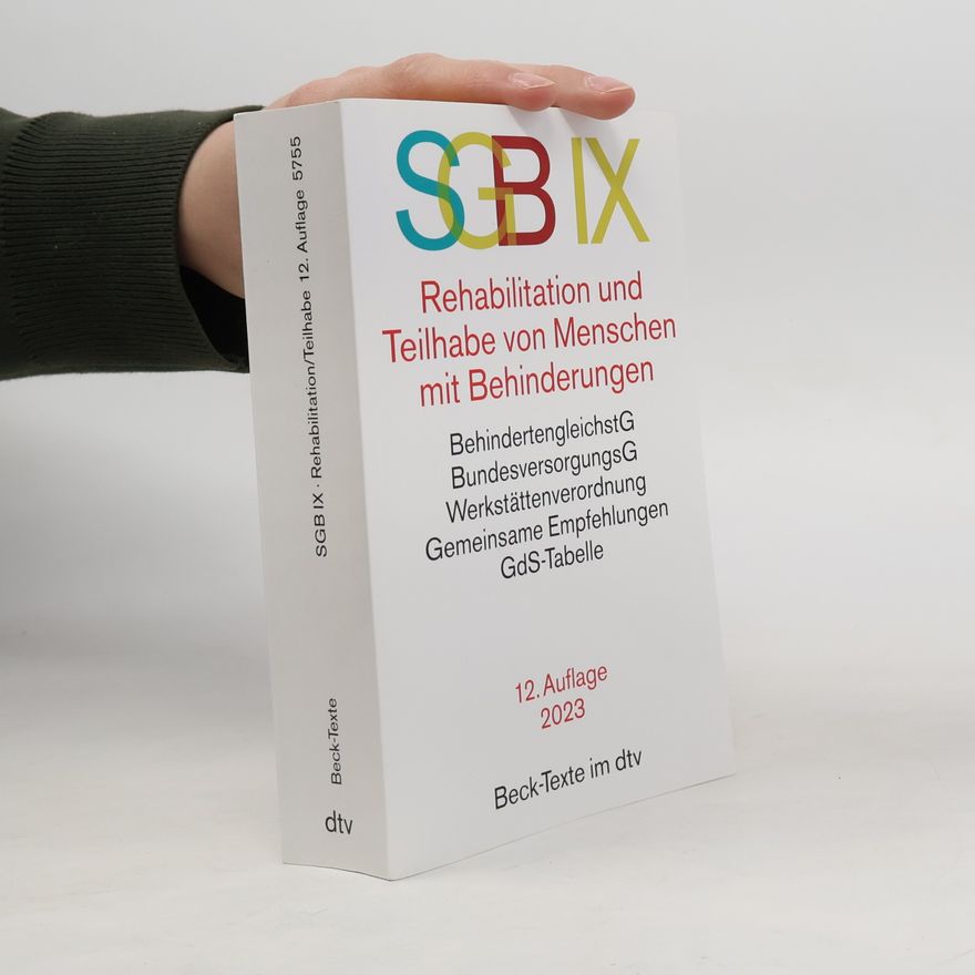 Various authors SGB IX Rehabilitation und Teilhabe von Menschen mit Behinderungen