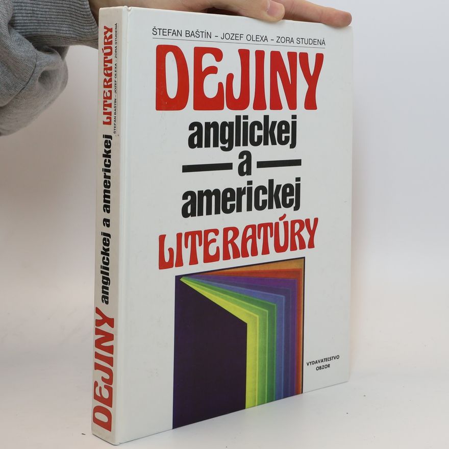 Zora Studená Dejiny anglickej a americkej literatúry