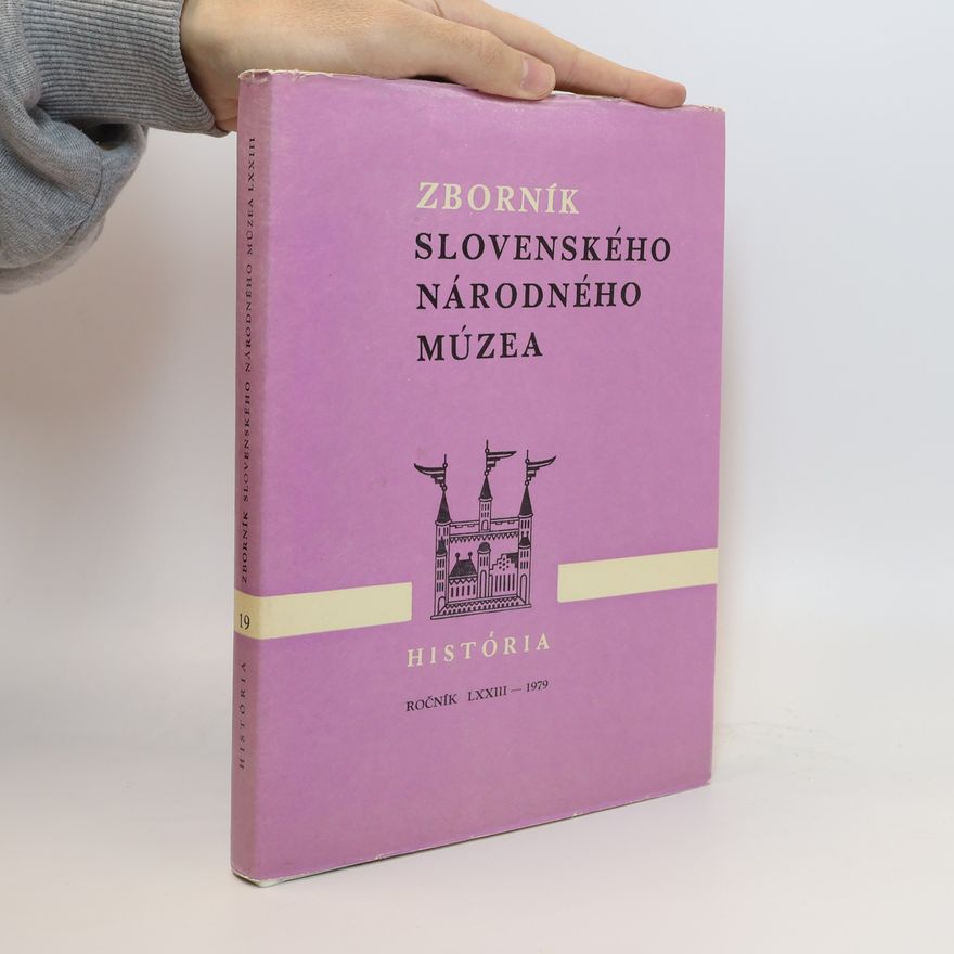 E. Studeníková Zborník Slovenského národného múzea LXXIII.