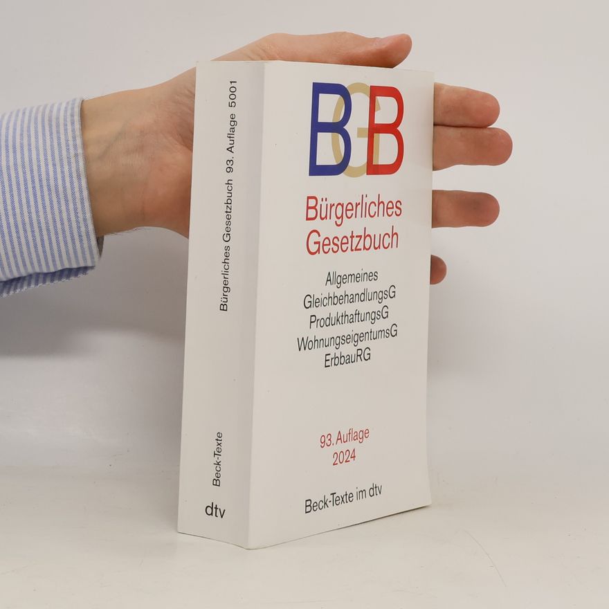 Various authors Bürgerliches Gesetzbuch