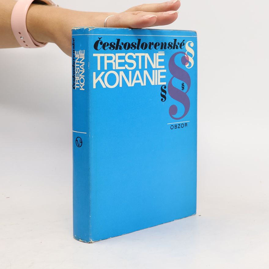 Antonín Růžek Československé trestné konanie