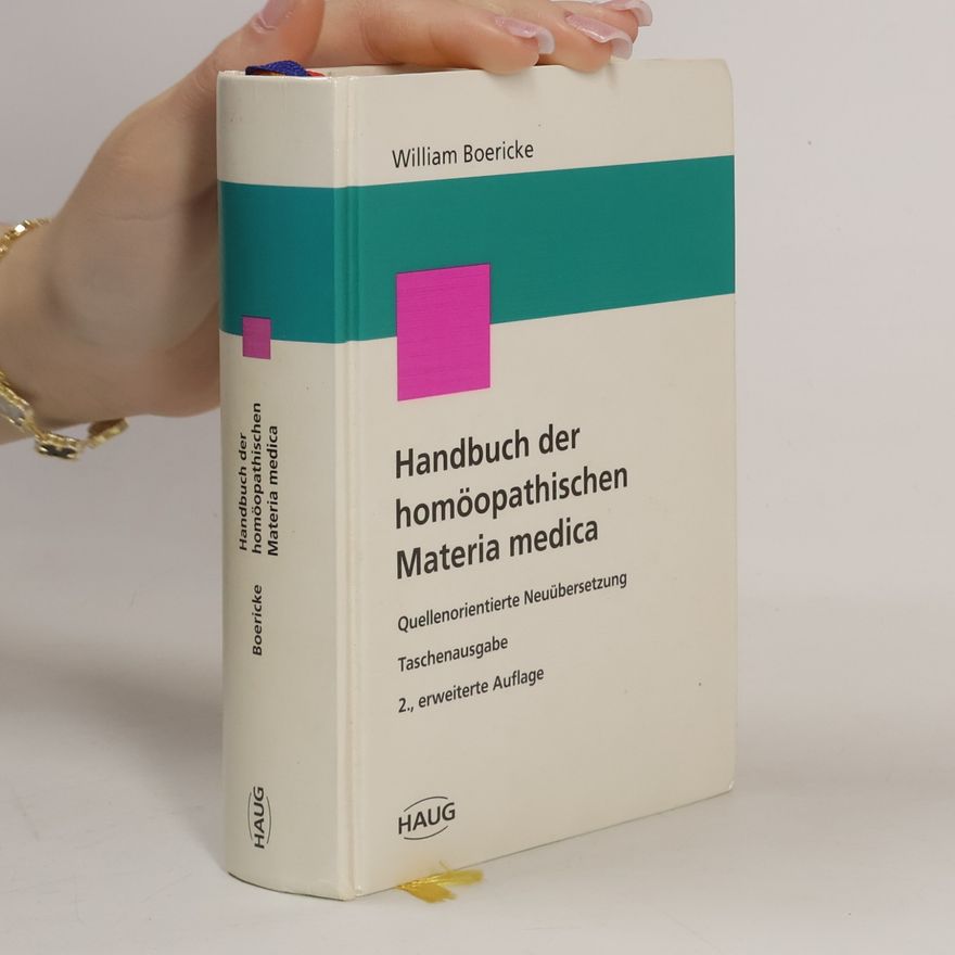 William Boericke Handbuch der homöopathischen Materia medica