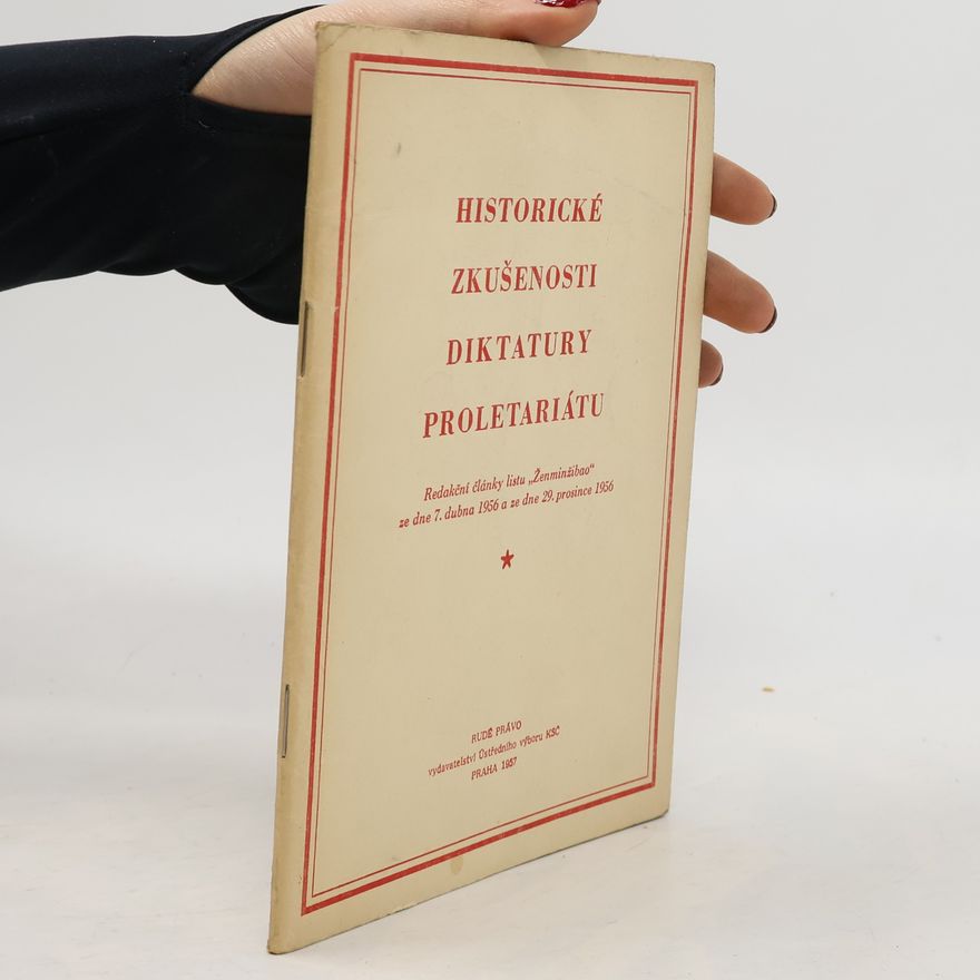 Autorenkollektiv Historické zkušenosti diktatury proletariátu